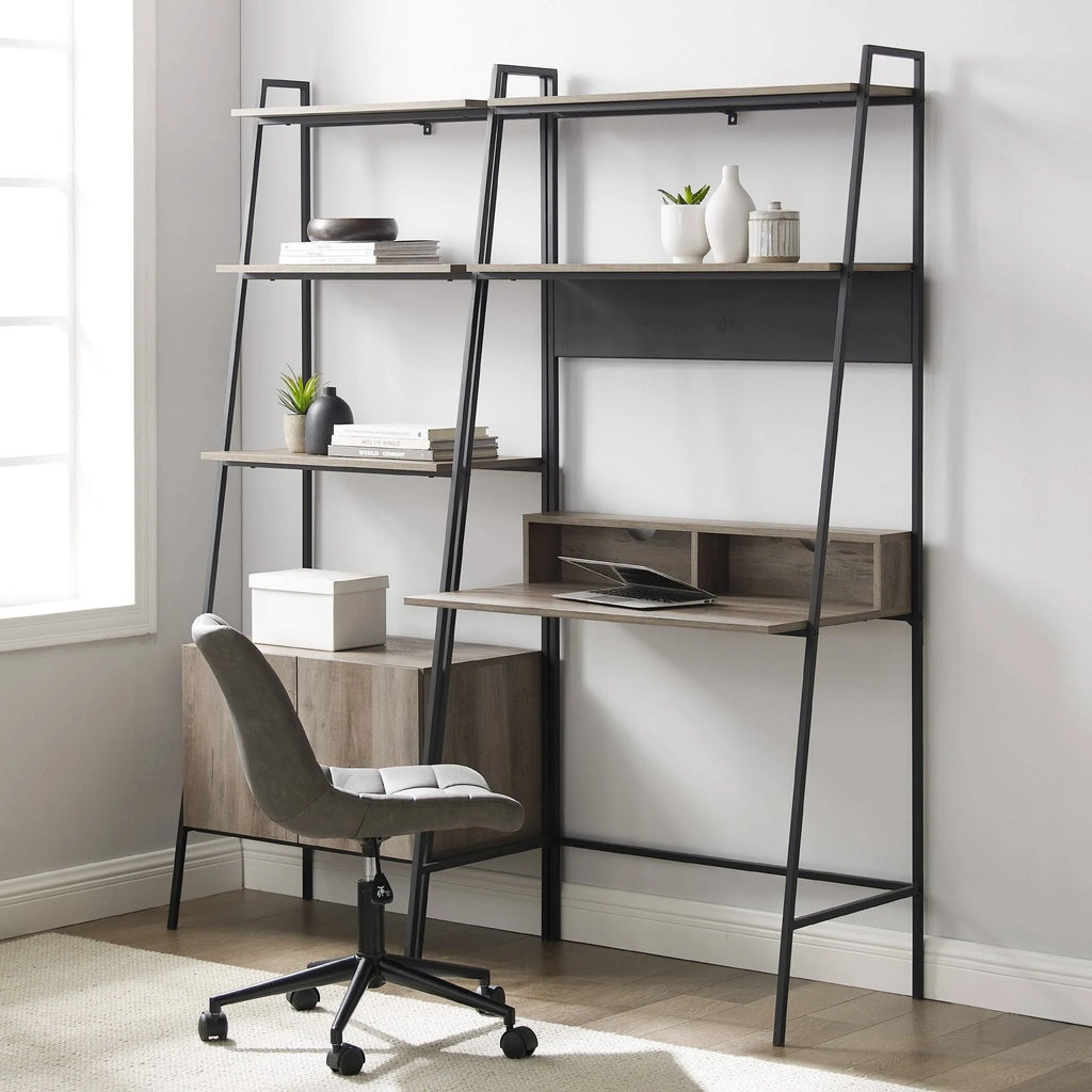 Mocha 2-Piece Desk and Storage Set I993790