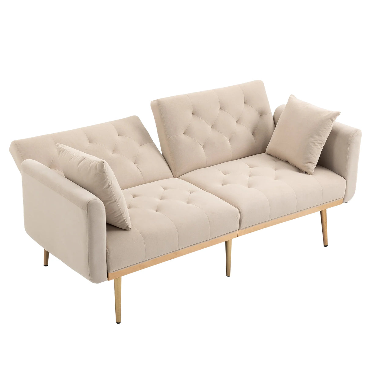 Velvet Sofa with Metal Feet C22791