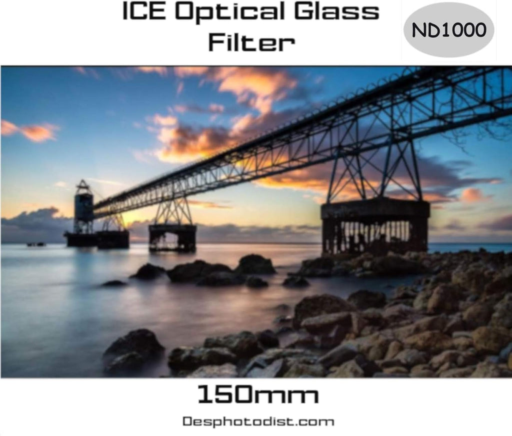 150mm ND1000 Neutral Density 10 Stop Optical Glass Filter with Plastic Hard Shell Case Y10374