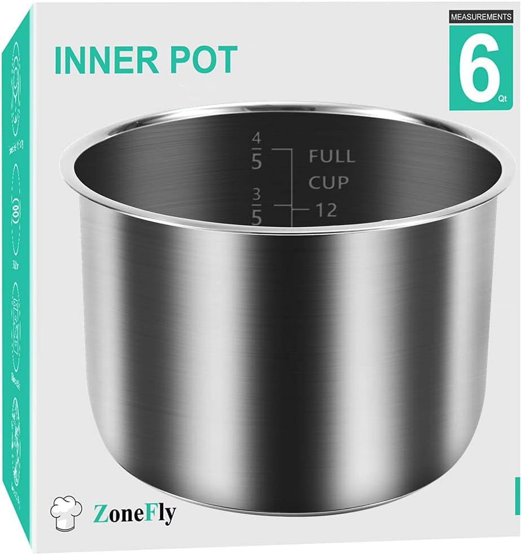 6 Qt Stainless Steel Inner Pot for 6 Quart Pressure Cooker N38726