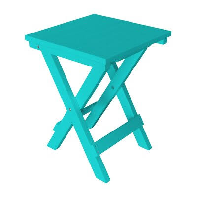 Turquoise Folding Plastic Bistro Table T6081