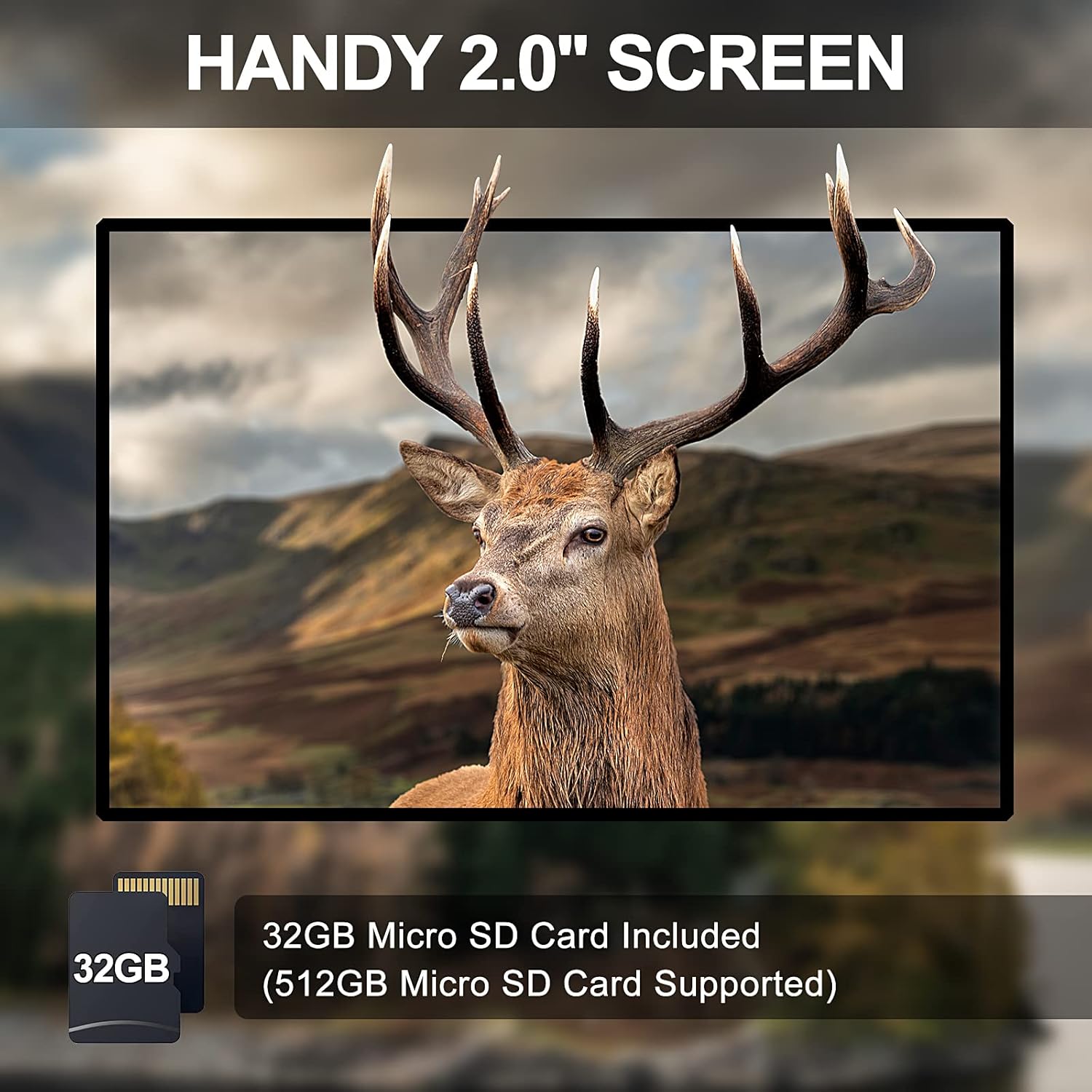 2.7K 28MP Trail Camera with Night Vision, Waterproof IP66, Pack of 2 H619442