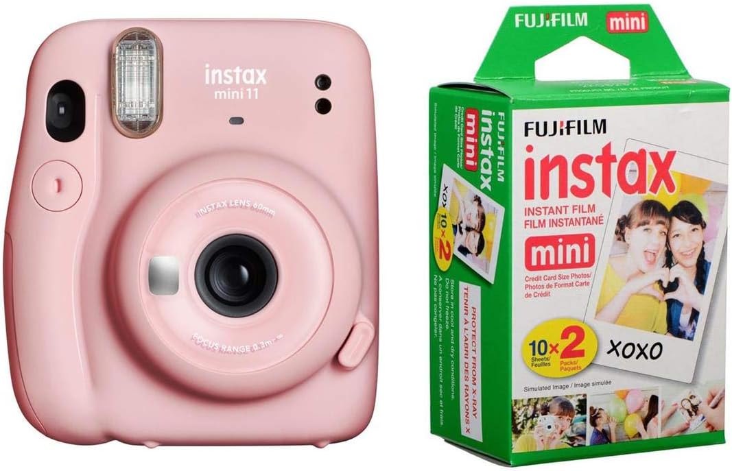 Ice White Instant Film Camera with 20 Exposures Film B28592