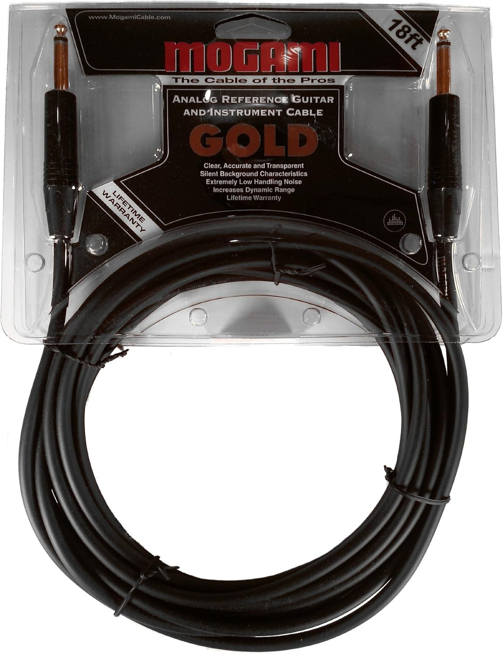 10 Foot Pack of 2 Gold Instrument Cable B16154