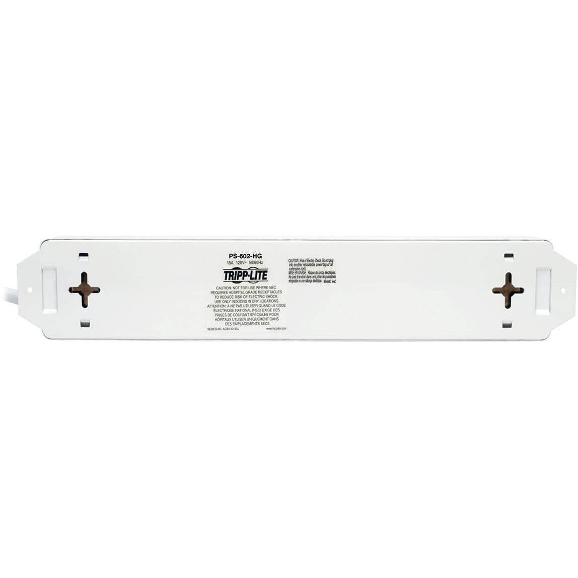 6-Outlet Medical Power Strip 15ft Cord V663