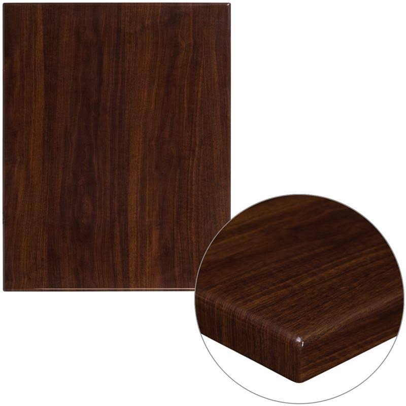 Rectangular Resin Mahogany Table Top W4054