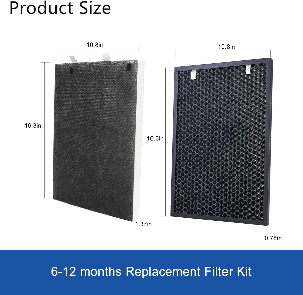 1 Set Replacement Filter with H13 Grade HEPA Filter and Activated Carbon Filter R878921