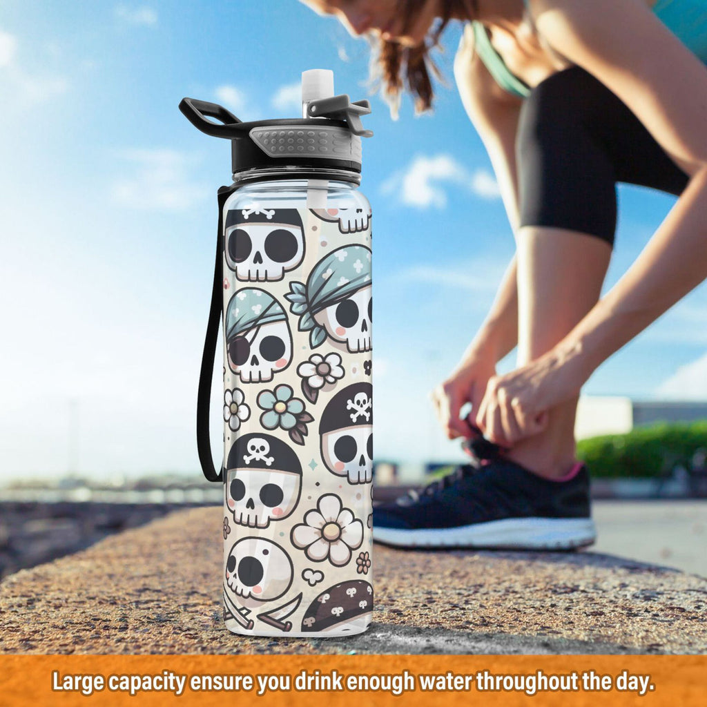 32oz Leakproof Tritan Sports Water Bottle with Straw Y627