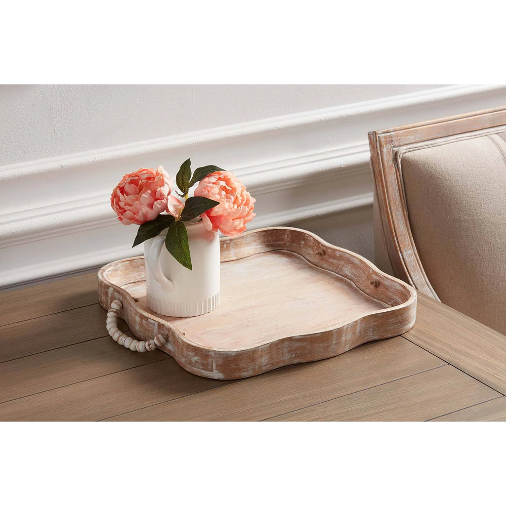 Scalloped Beaded Tray R596