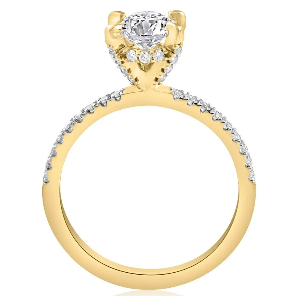 1 1/2Ct Oval Diamond Engagement Ring Q846