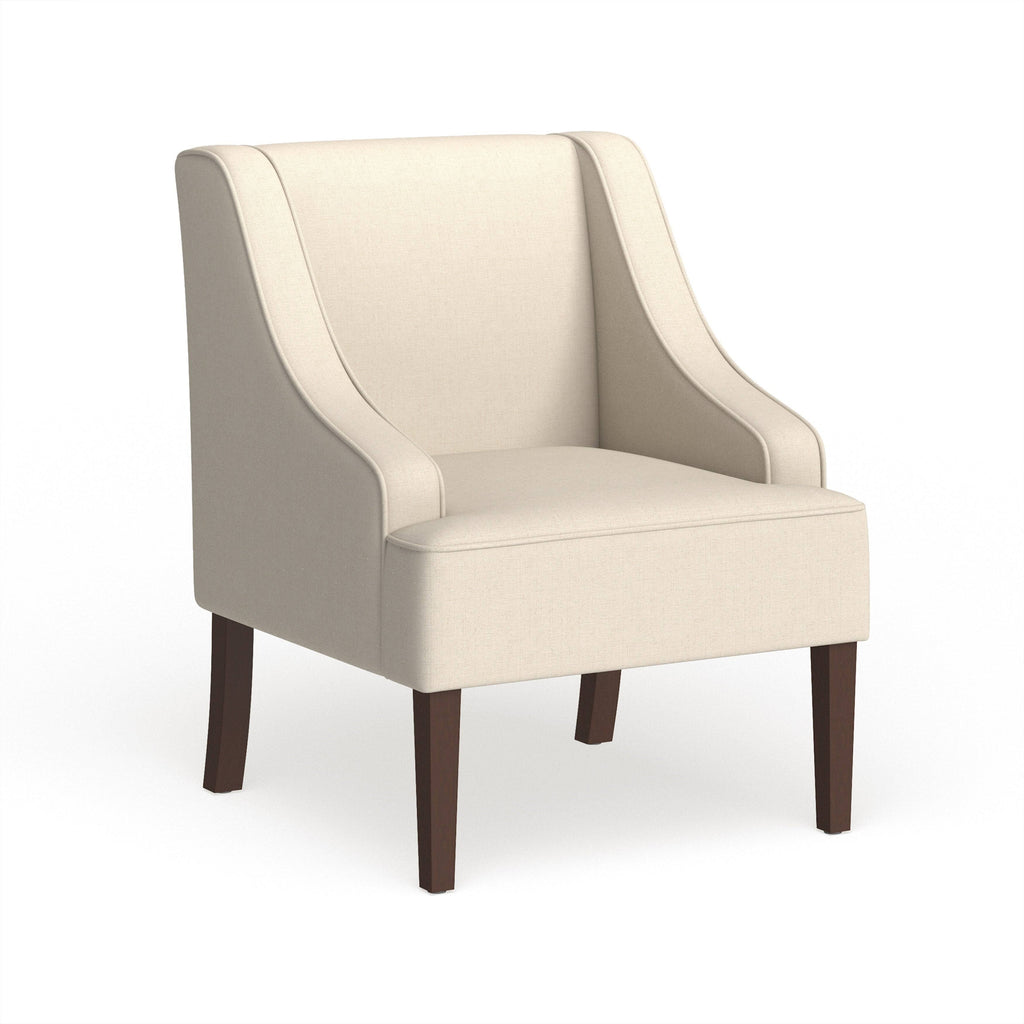 Cream Swoop Arm Accent Chair T54960