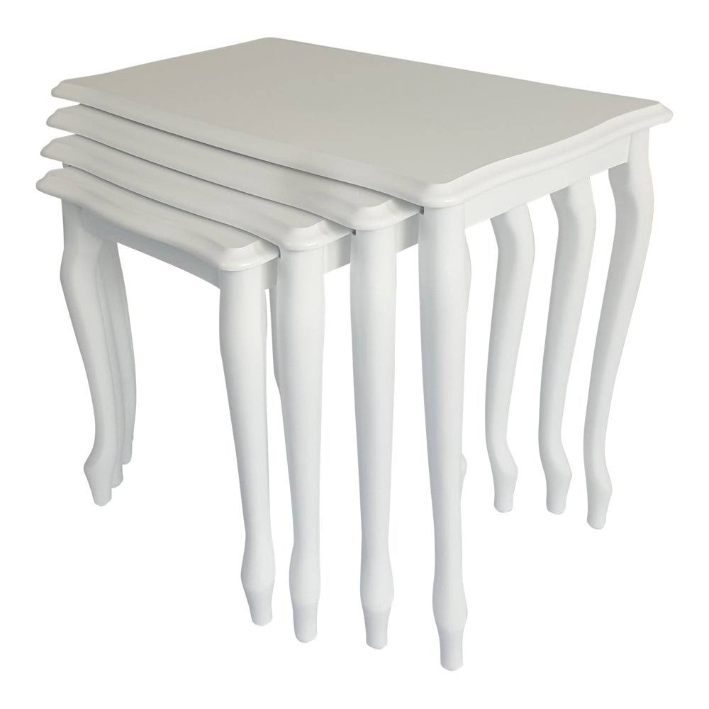 White 4 Pcs Nesting Table D731612