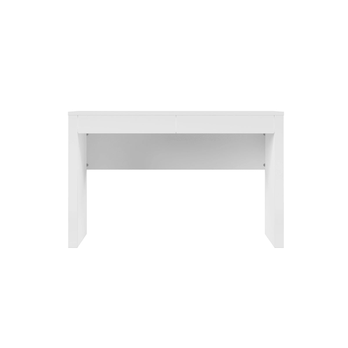 High Gloss Black 2 Drawers Rectangular Desk S444