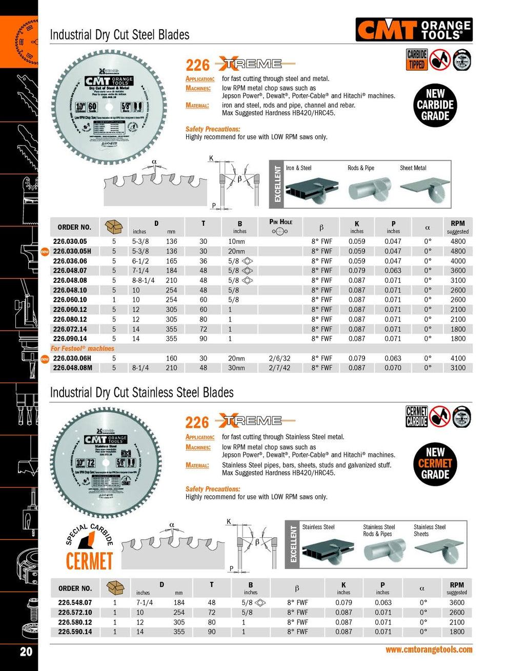 Circular Saw Blade for Stainless Steel D42478
