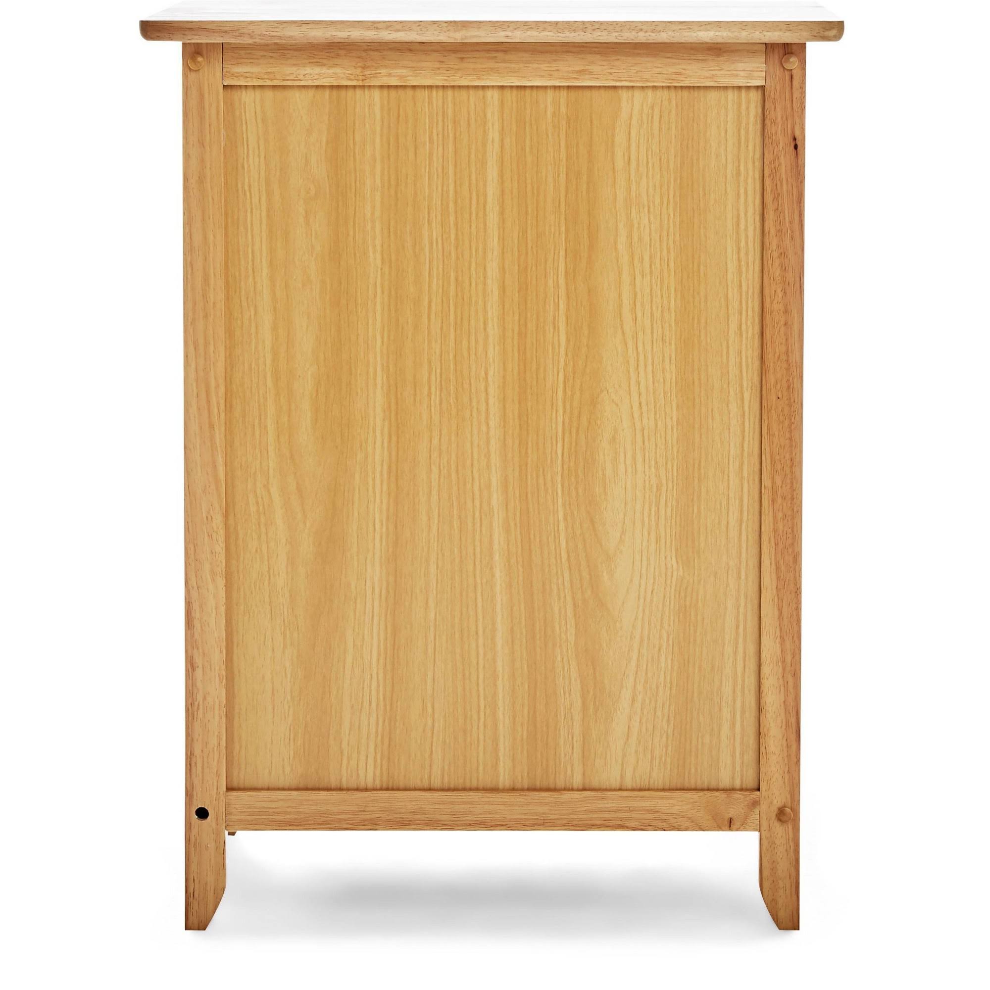 Brown Side Table with Single Drawer and Storage Cabinet X51115