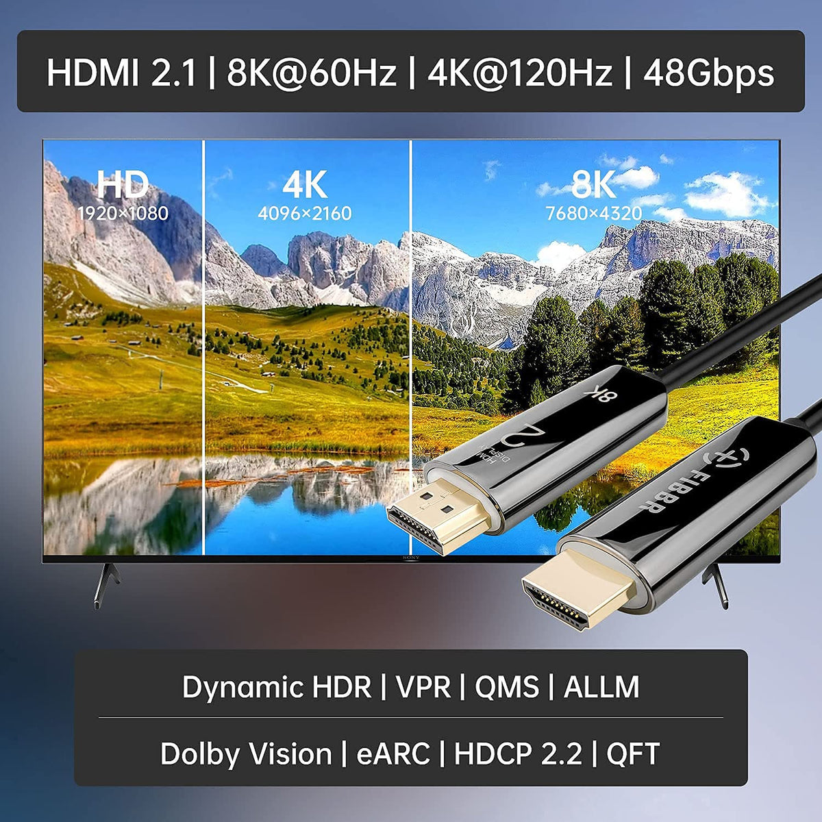 HDMI 2.1 8K UHD Video Cable (9.84ft) L2902