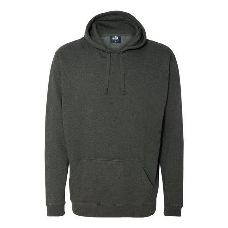 Gray Fleece Hooded Sweatshirt W7512