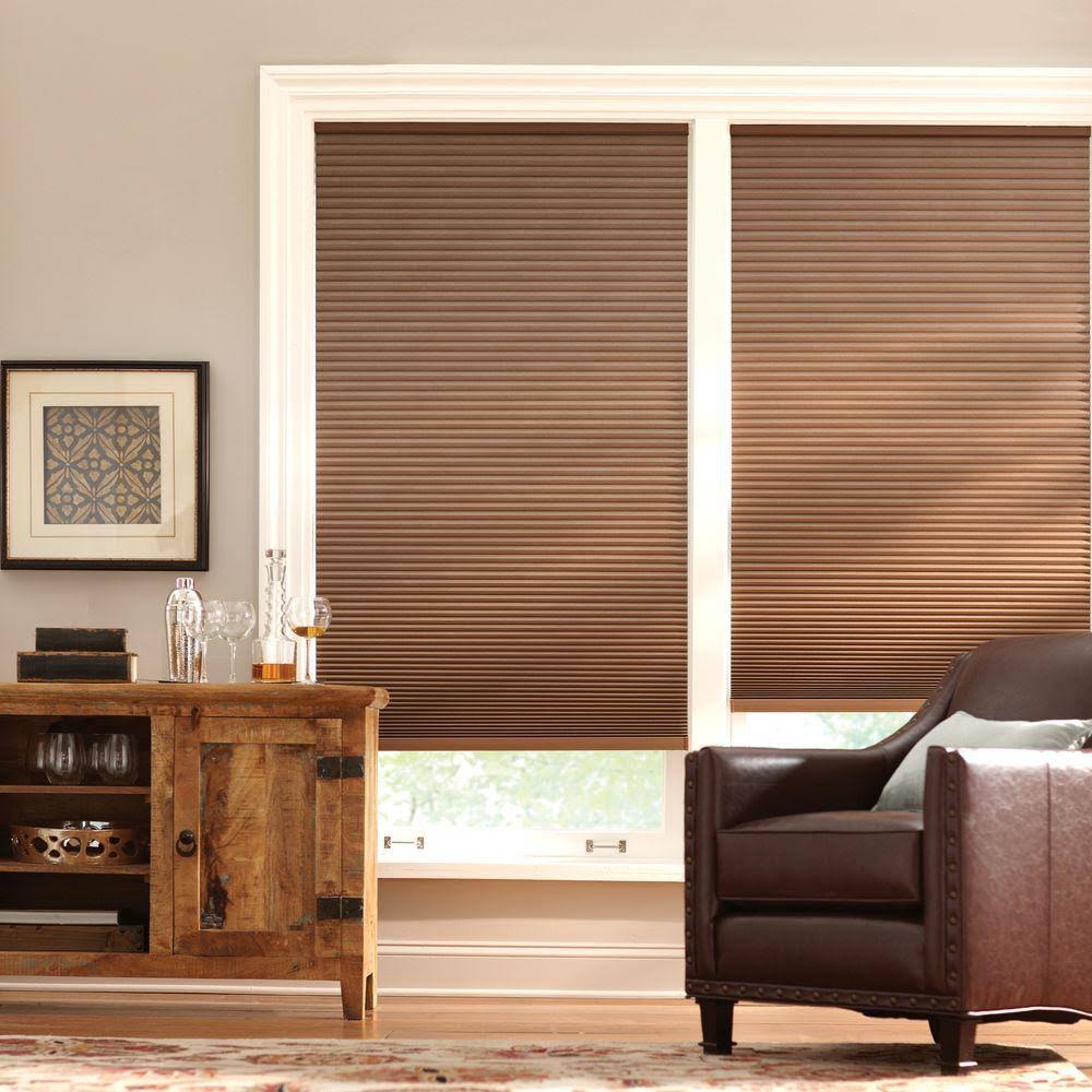 Mocha Cordless Blackout Cellular Shade 59.5 in. W x 48 in. L P75656