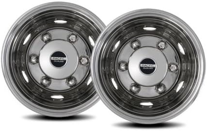 Polished 19.5 inch 6 Lug Stainless Steel Wheel Simulator Kit I862687