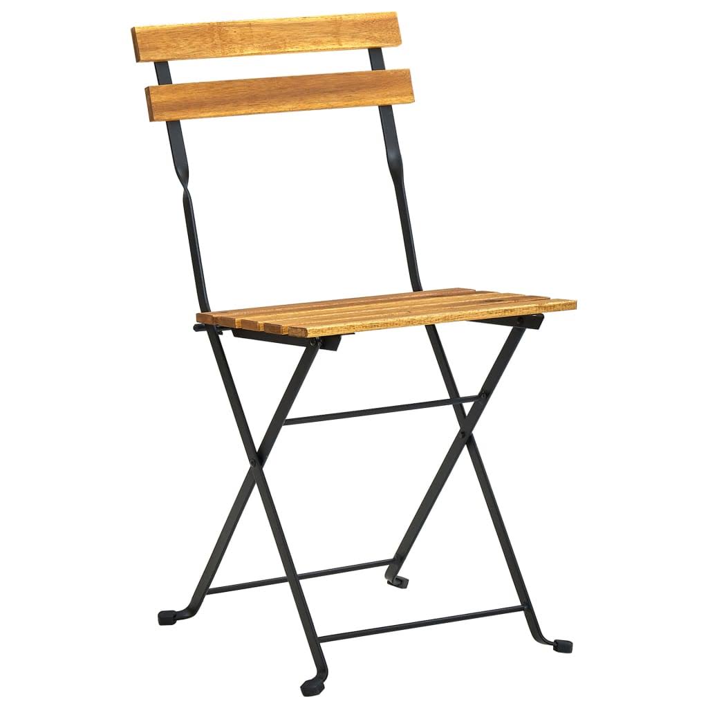 3 Piece Folding Bistro Set Solid Acacia Wood U8824