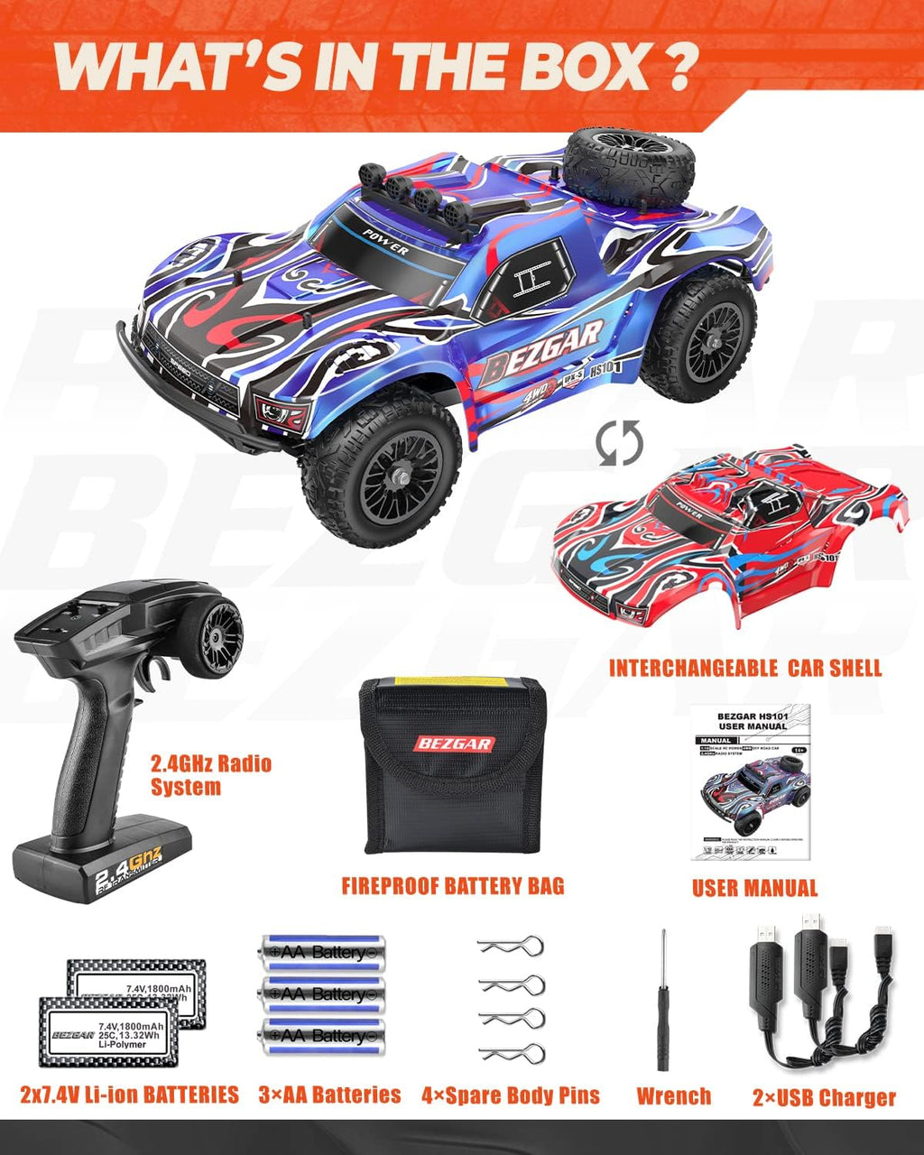 1:10 Scale 4WD Electric Remote Control Truck S1429