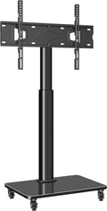 Tall TV Stand with Wheels, Height Adjustable, Max VESA 600x400mm U644075
