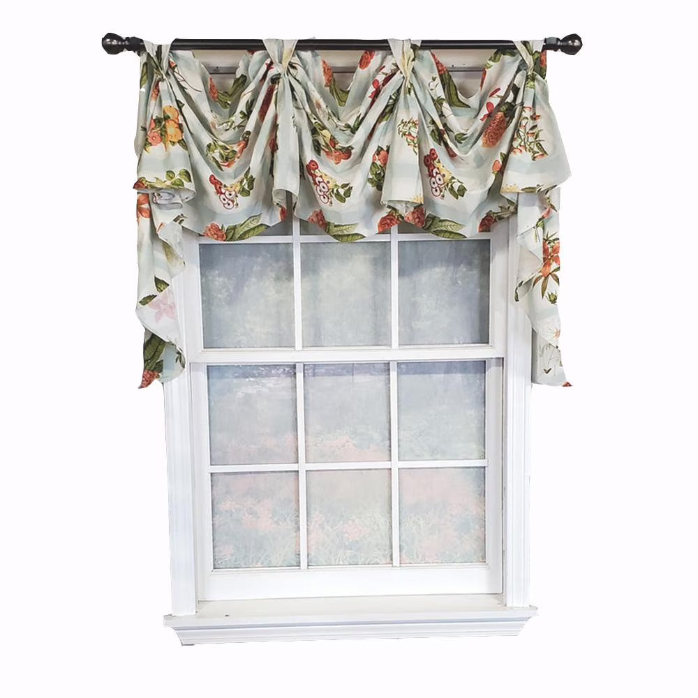 3-Scoop Window Valance 50" x 25" Robins Egg M4701