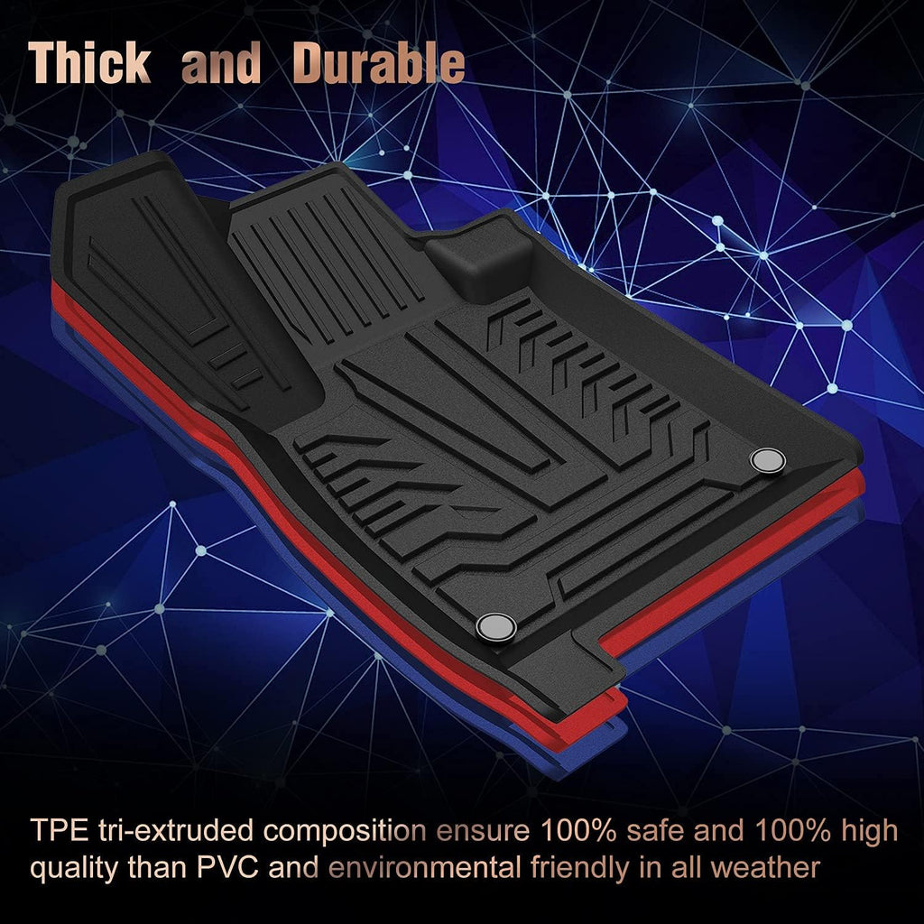 Black All Weather Automotive Floor Mats L238159