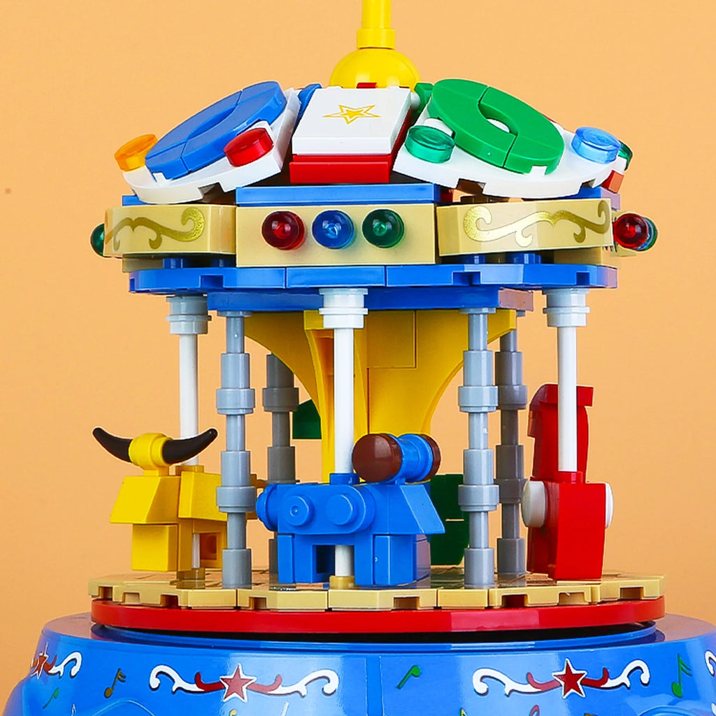 Yellow&Blue 222pcs Music Box Building Blocks E6683