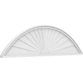 62x22W x 16-1/2H x 2P Segment Arch Sunburst PVC Pediment V75154