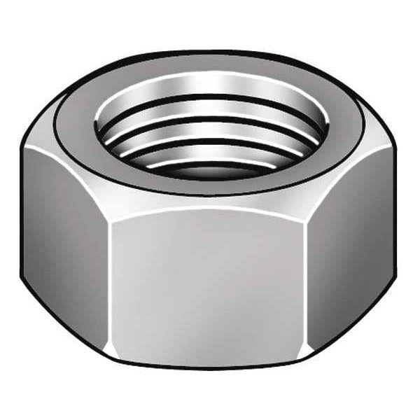1-1/2 inch-6 Grade A Plain Finish Carbon Steel Heavy Hex Nuts, 10 Pk. D38109