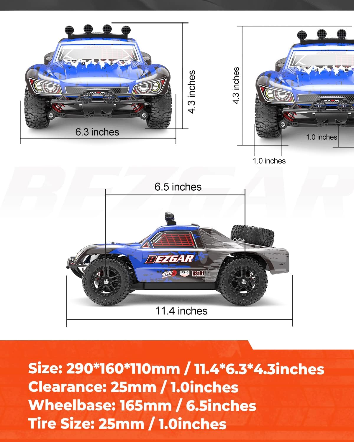 1:10 Scale 4WD Electric Remote Control Truck S1429