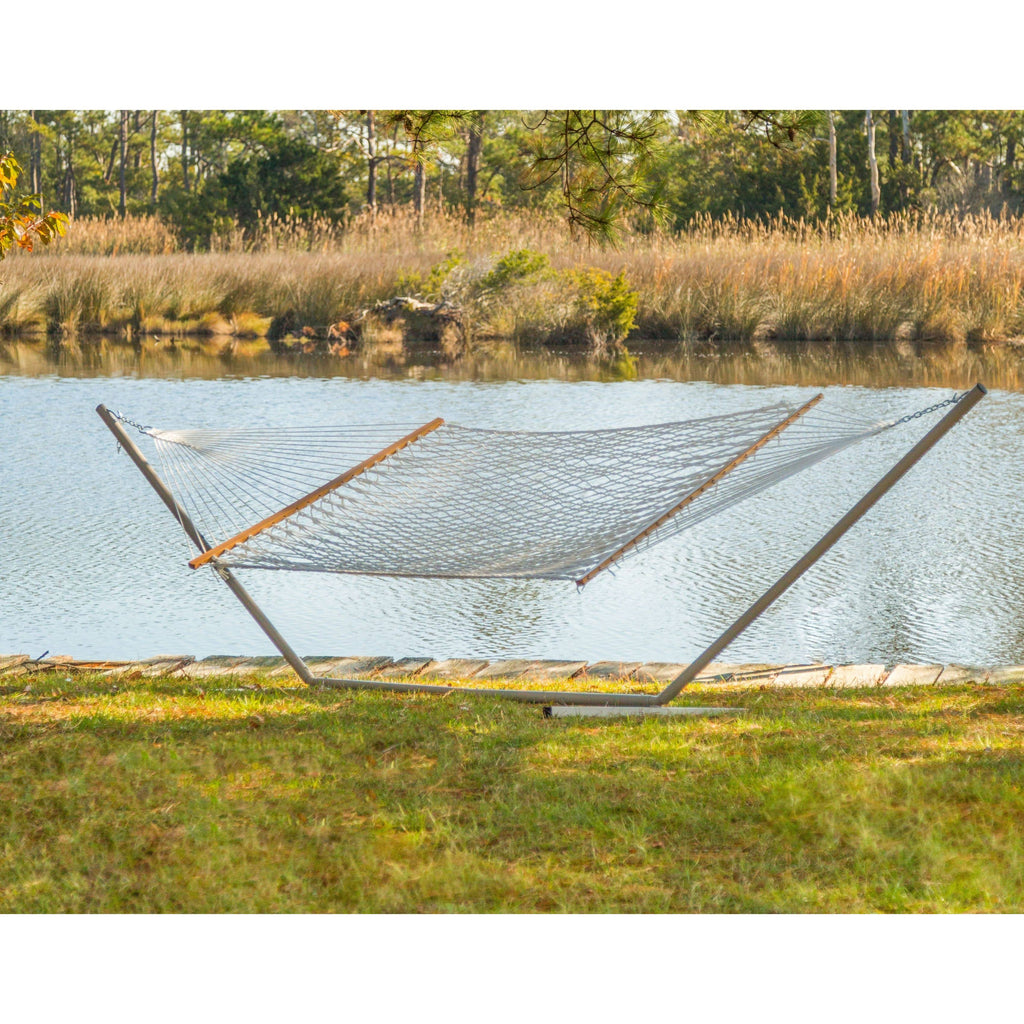 Large Cotton Rope Hammock with Stand Q82928