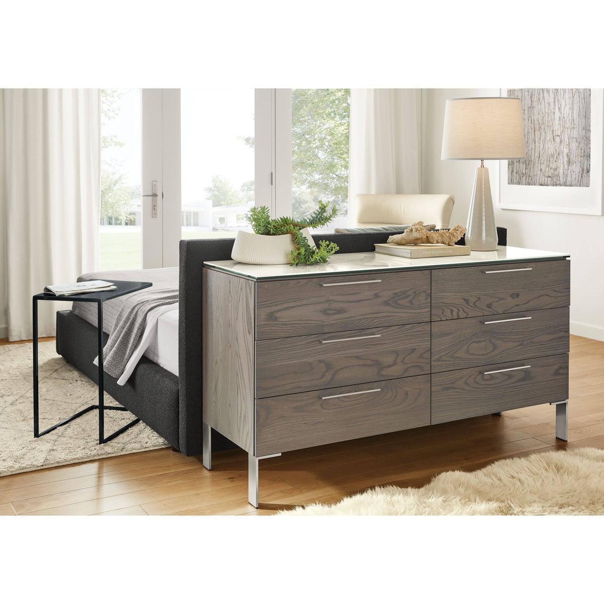 Modern Slim C-Shaped Table A571124