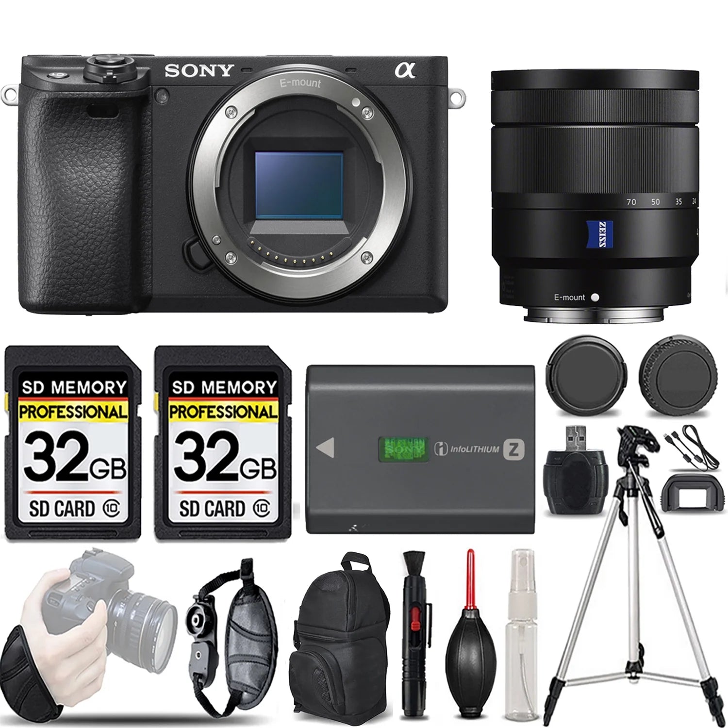 Sony a6400 Mirrorless Camera with 16-70mm f/4 ZA OSS Lens H576587