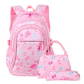 Pink School Backpack with Lunch Bag and Pencil Case F91534
