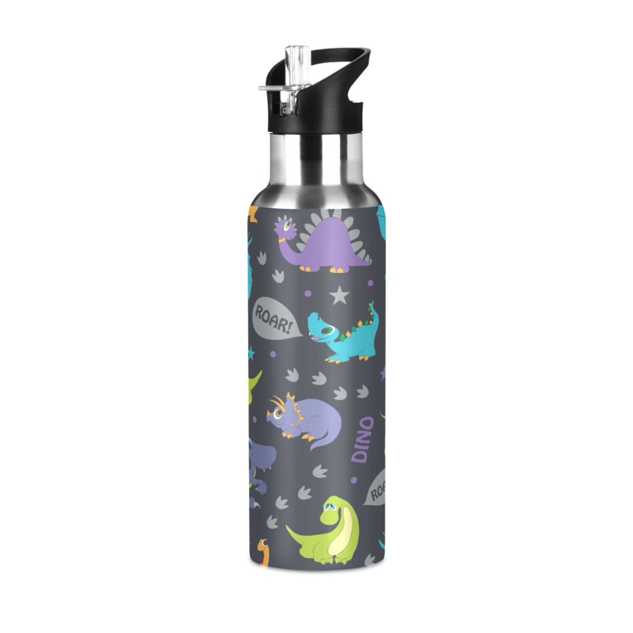 20 OZ Stainless Steel Vacuum Insulated Water Bottle with Straw Lid M959