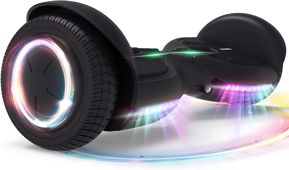 6.5 Inch Solid 2 Wheel Hoverboard with Bluetooth and LED Lights S552220