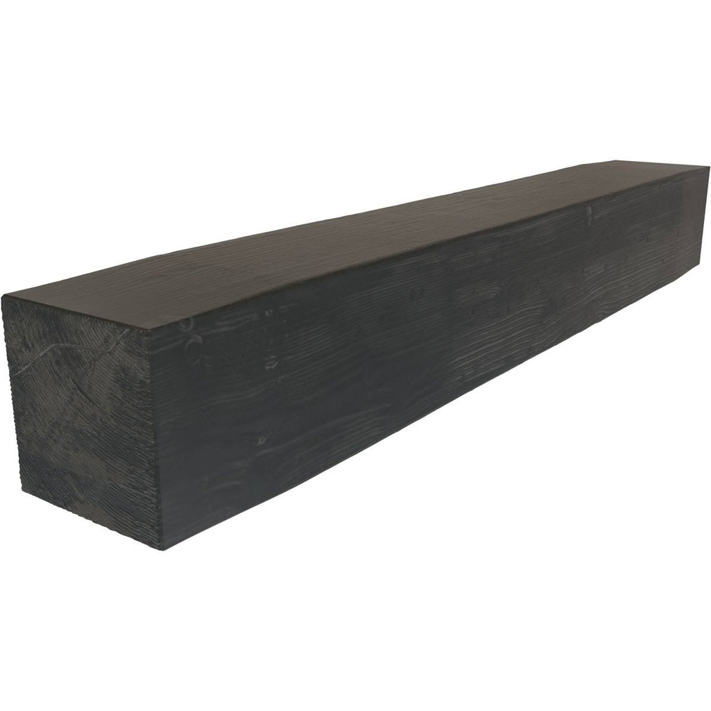 Sandblasted Faux Wood Fireplace Mantel, Aged Ash W742471
