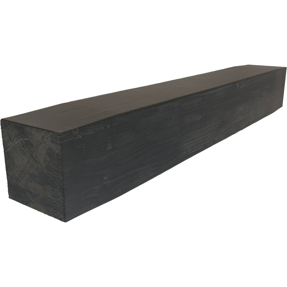 Sandblasted Faux Wood Fireplace Mantel, Aged Ash W742471