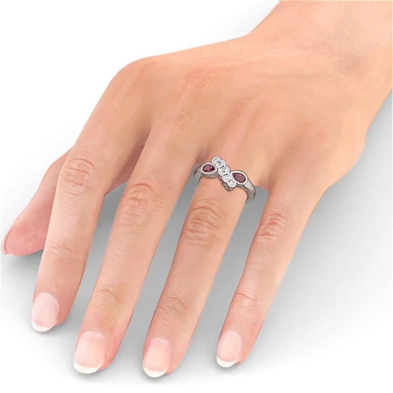14K White Gold Eternity Band Q7981