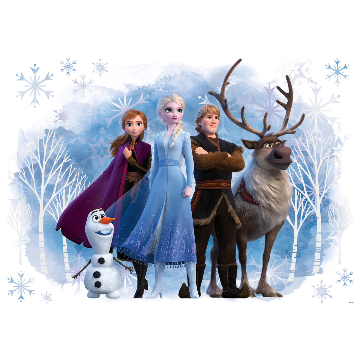 Peel and Stick Wall Decals, 35.92 in x 25.43 in, Blue A68694