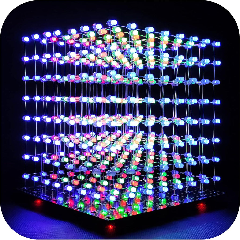 8x8x8 LED Cube Kit DIY Electronic Soldering Project Kit T8059