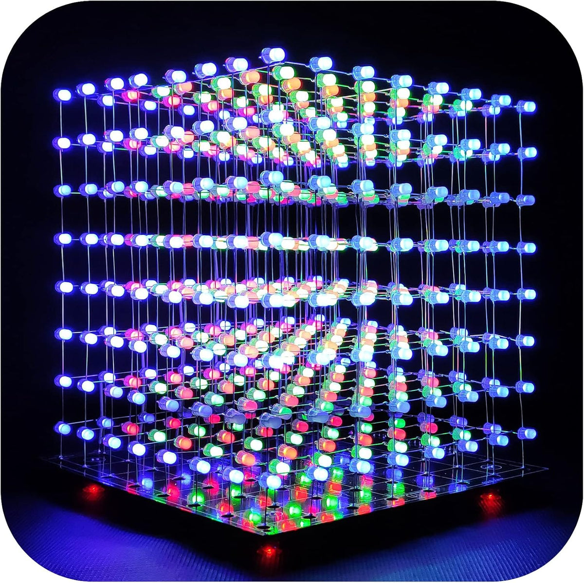 8x8x8 LED Cube Kit DIY Electronic Soldering Project Kit T8059