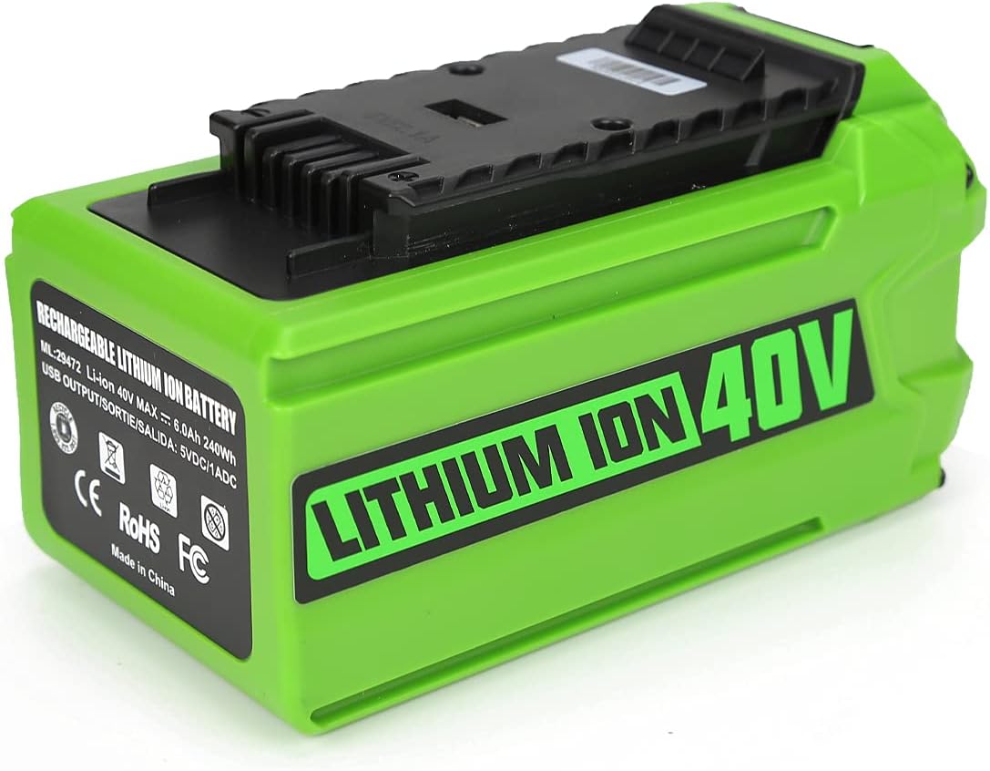 40V 6.0Ah Replacement Lithium Battery Pack of 2 K208