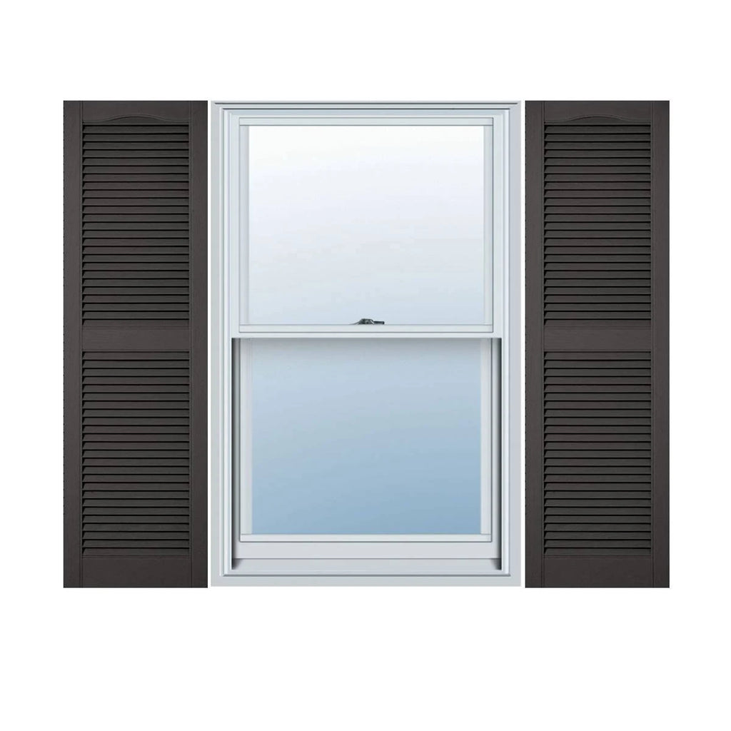 14 1/2 inchw x 47 inchh Vinyl Open Louver Shutters (Per Pair) S60498