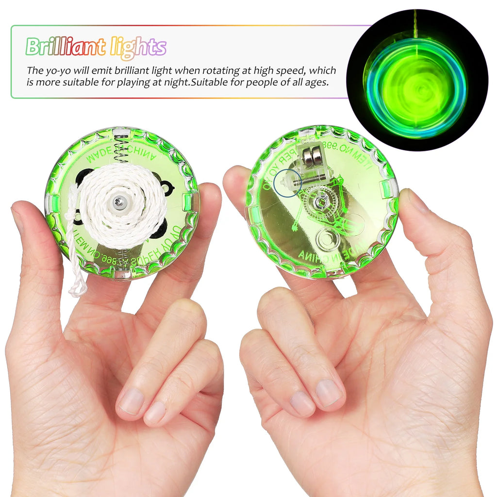 10 Pcs Mixed Colors Plastic Yo-yo Party Favors O42967