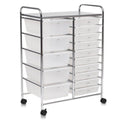 15-Drawer Utility Organizer Rolling Cart with Wheels G9756
