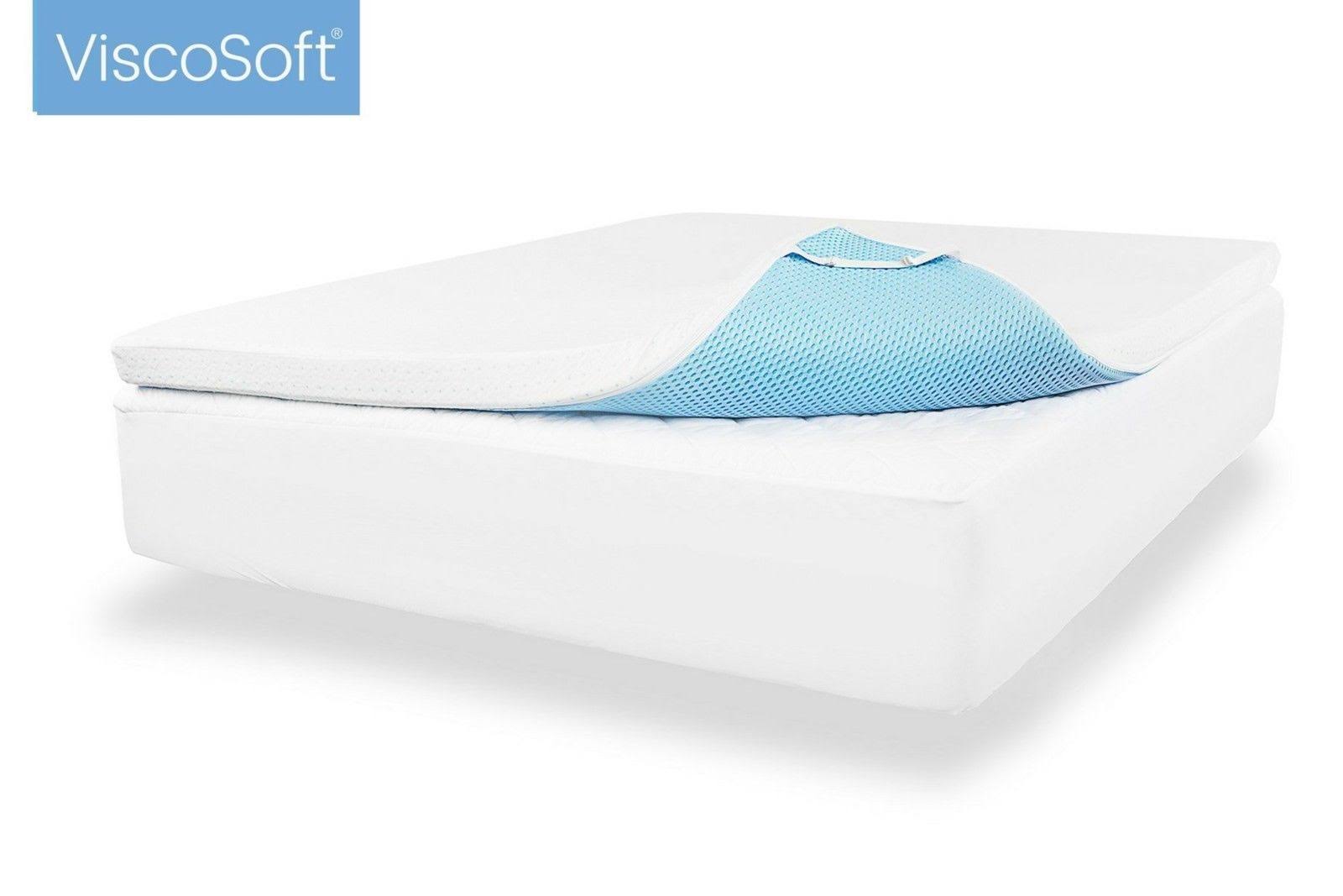 3.5 lb. Density 3-Inch Gel Memory Foam Cal King Mattress Topper with Removable Cover C360316