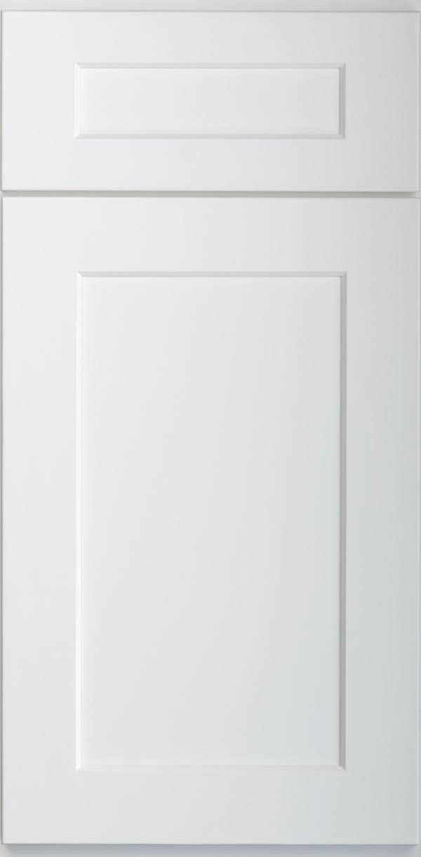White 2 Door Base Cabinet with Shelf High-Density Fiberboard J47577